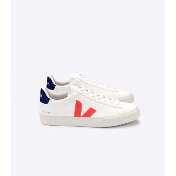 Veja CAMPO CHROMEFREE Men's Low Tops Sneakers White/Orange | NZ 202LIS